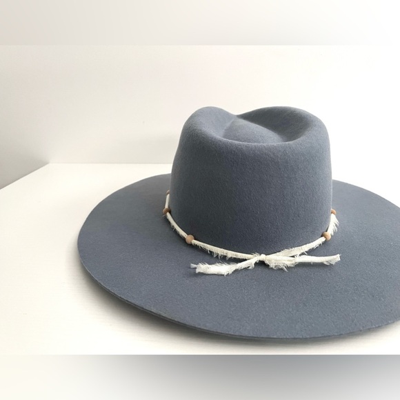 Wyeth Sonny Hat Nuage Bleu Blue Slate Wool Beaded OS anthropologie free people main image 12